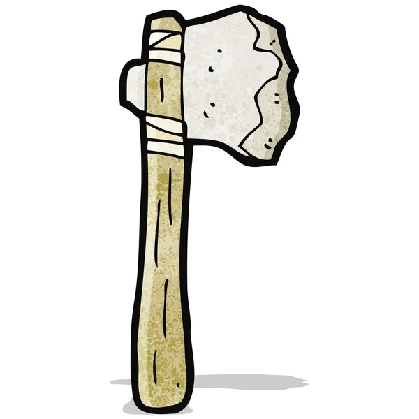 Cartoon stone axe — Stock Vector