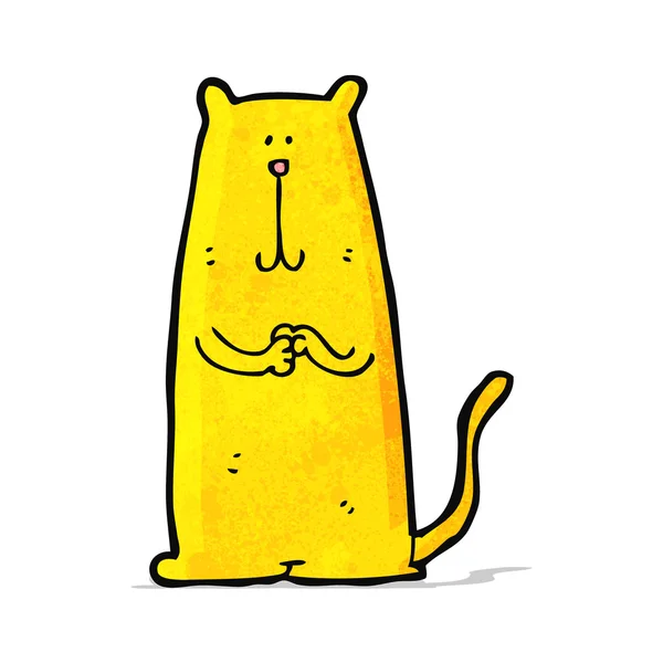 Divertido gato de dibujos animados — Vector de stock