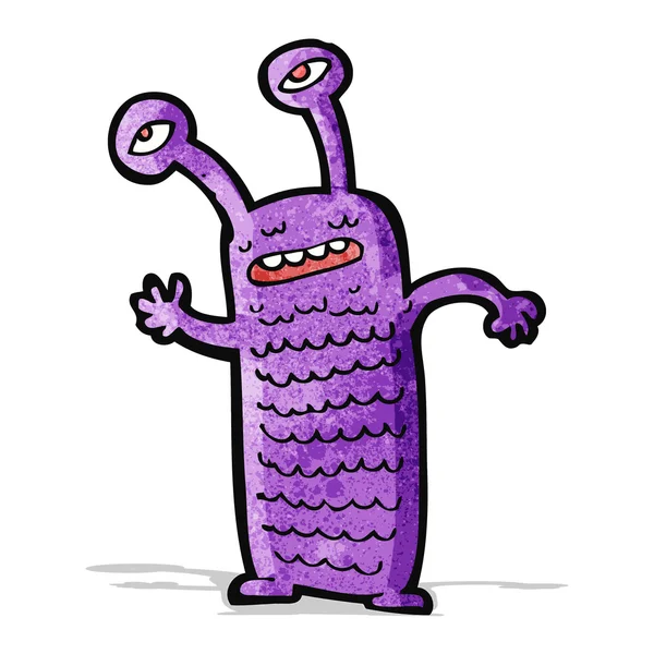 Cartoon vriendelijke vreemde monster — Stockvector