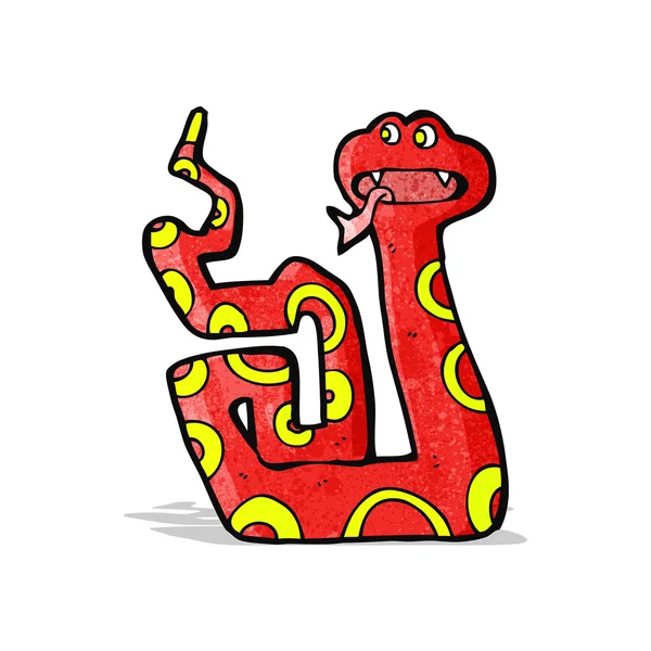 Drôle dessin animé serpent — Image vectorielle