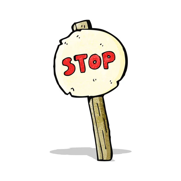 Cartoon-Stoppschild — Stockvektor