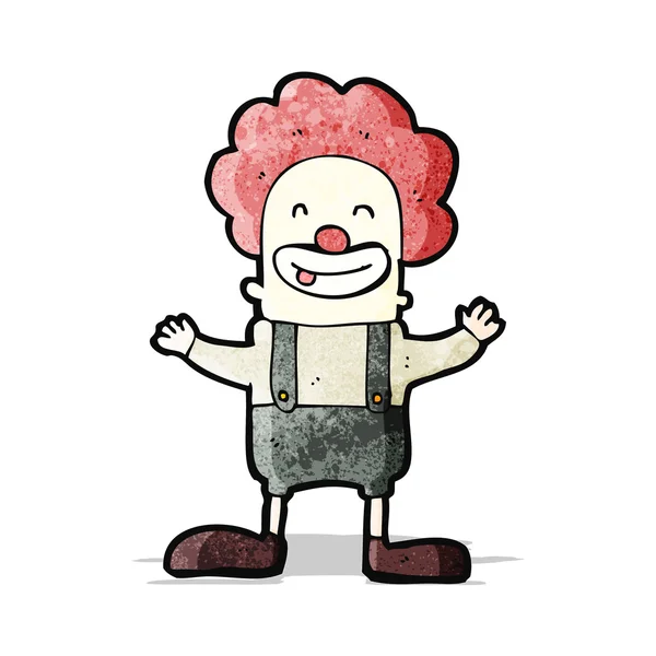 Payaso de circo retro de dibujos animados — Archivo Imágenes Vectoriales