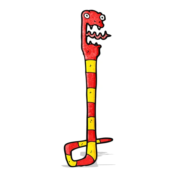 Serpente dei cartoni animati divertente — Vettoriale Stock
