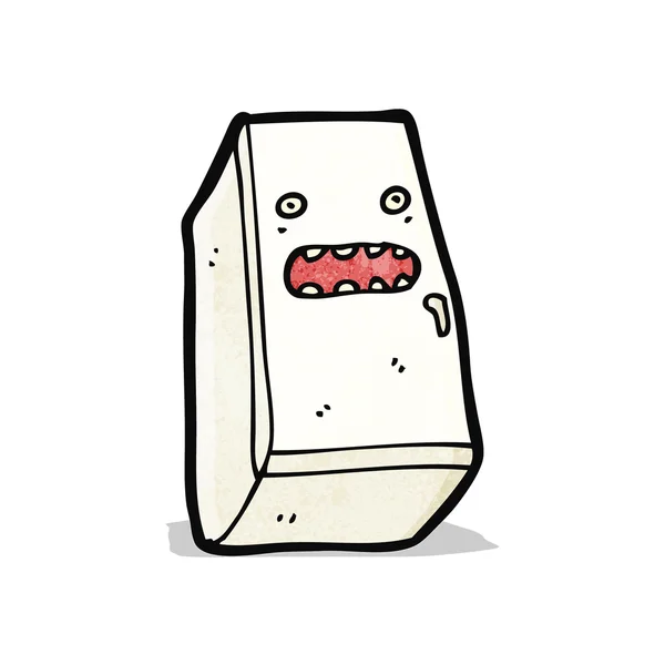 Refrigerador de dibujos animados — Vector de stock