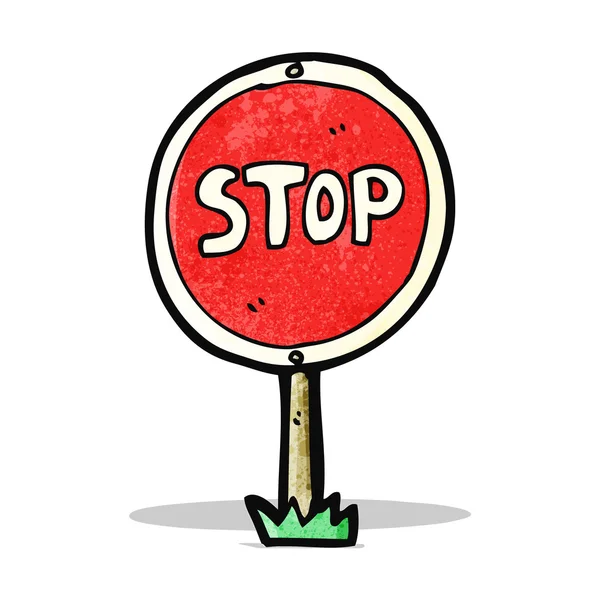 Kreslený stop symbol — Stockový vektor