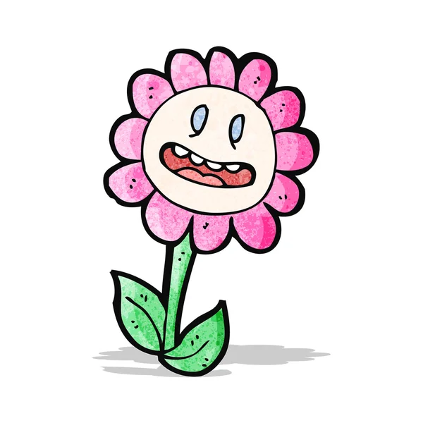 Flor personagem dos desenhos animados —  Vetores de Stock