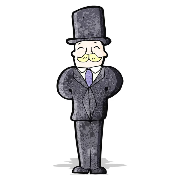 Cartoon viktorianska man — Stock vektor