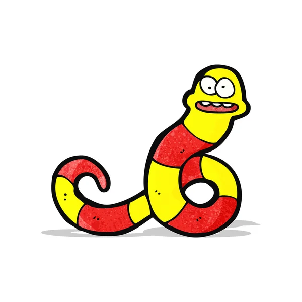 Serpiente venenosa de dibujos animados — Vector de stock