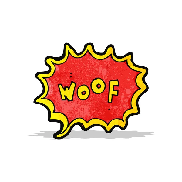Cartoon comic book dog bark — Stock Vector