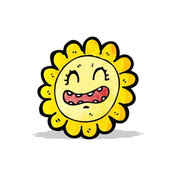 Cartoon sunflower — Stock Vector