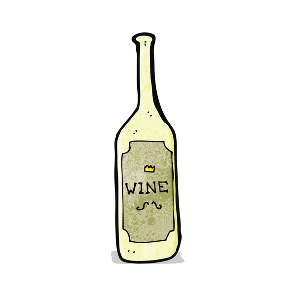 Bouteille de vin dessin animé — Image vectorielle