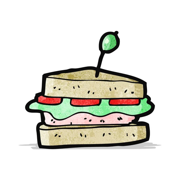 Cartoon sandwich — Stock Vector