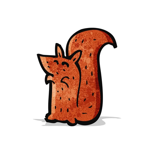 Dessin animé écureuil roux — Image vectorielle