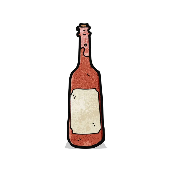 Desenhos animados garrafa de vinho velho — Vetor de Stock