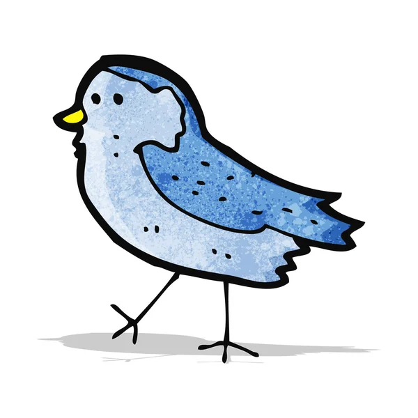Desenhos animados pássaro azul —  Vetores de Stock