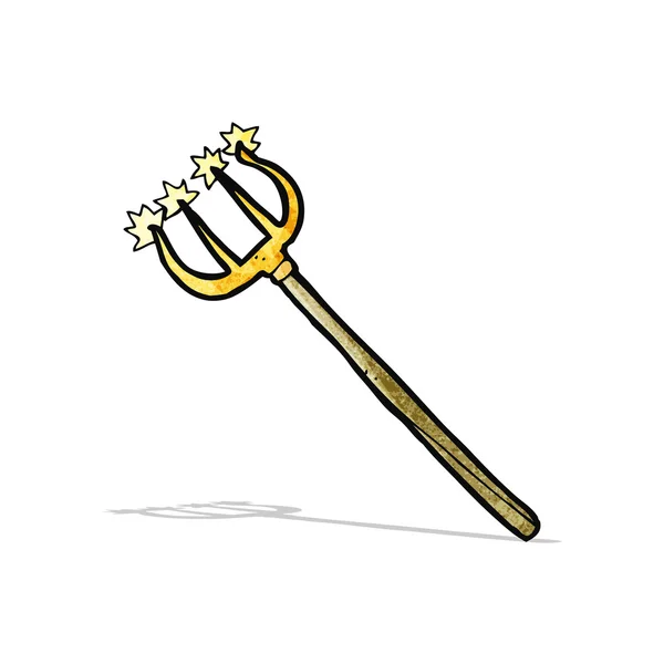 Dibujos animados tenedor diablo — Vector de stock