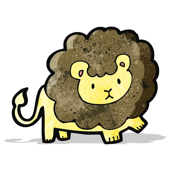 Χαριτωμένα κινούμενα σχέδια λιοντάρι — Διανυσματικό Αρχείο