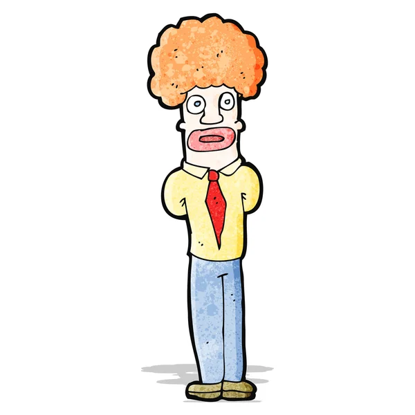 Cartoon gember man — Stockvector