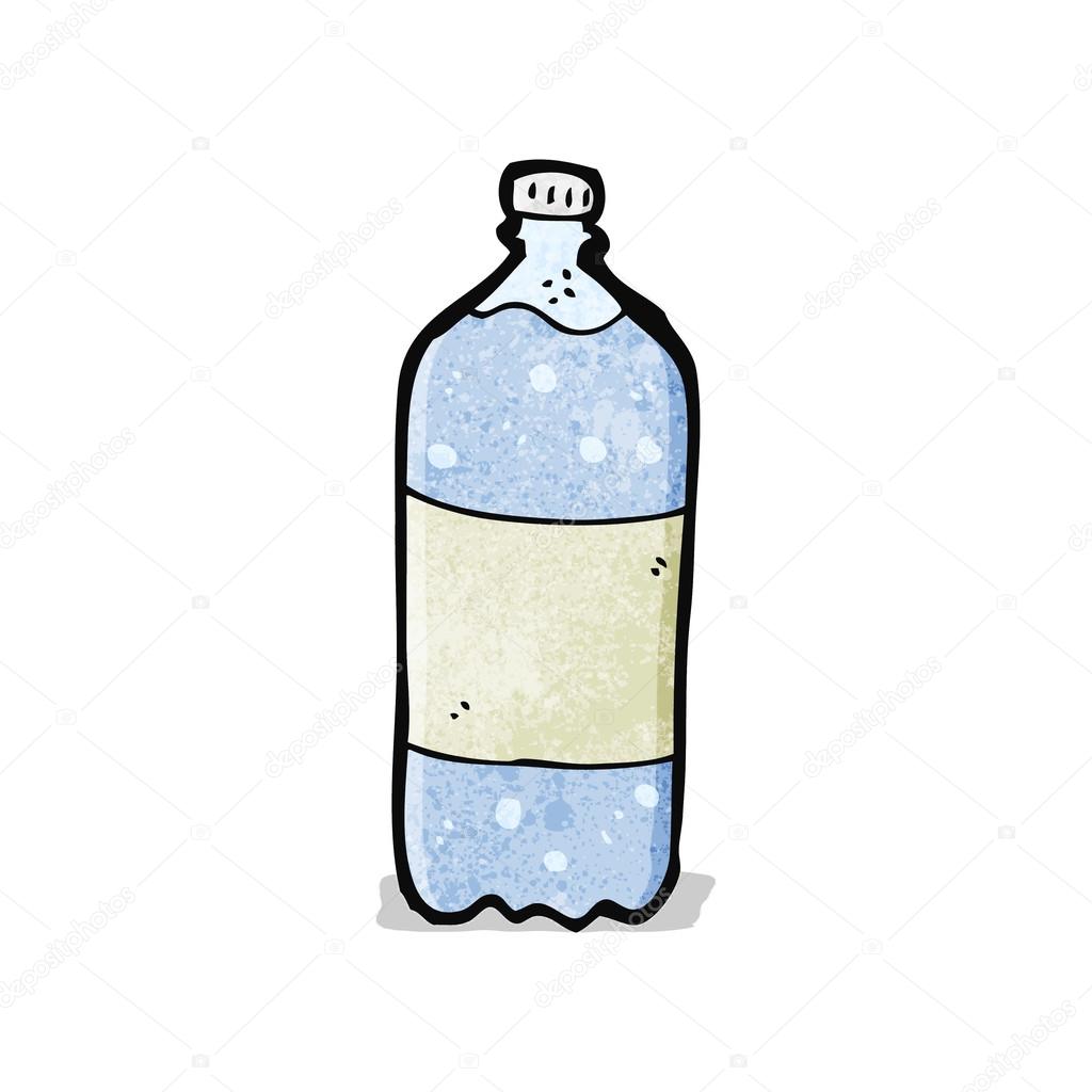 stock illustration cartoon water bottle