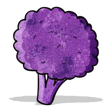 Mor çimlenme brocolli çizgi film