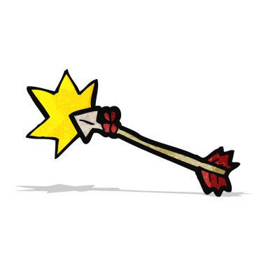 Kahverengi karikatür oku