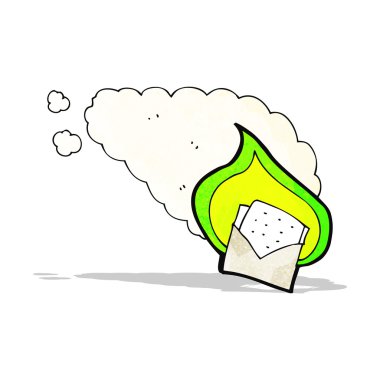 çizgi film yanan mektup