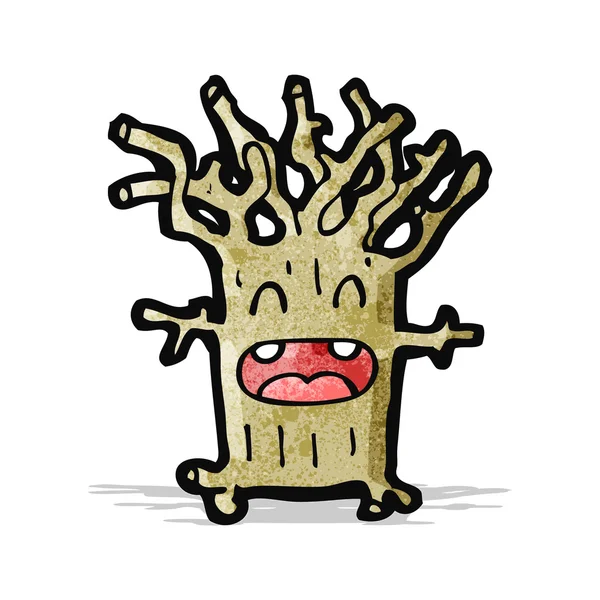 Personaje de dibujos animados árbol — Archivo Imágenes Vectoriales