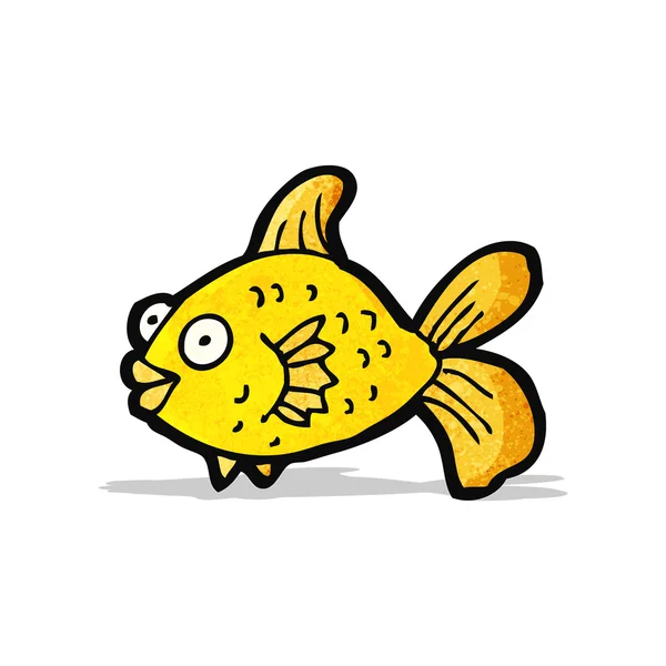 Funny cartoon goldfish — Stock Vector