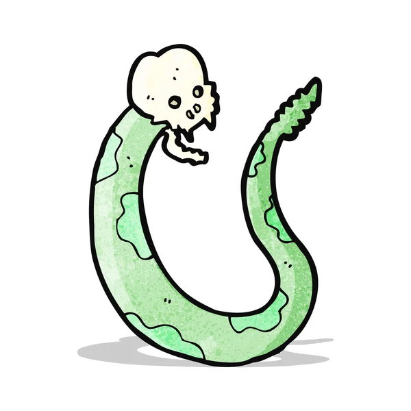 Cartoon spooky snake — Stock Vector