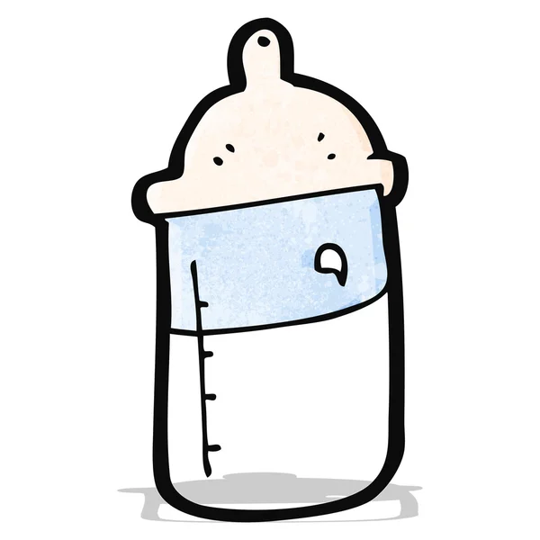 Cartoon baby's melk fles — Stockvector