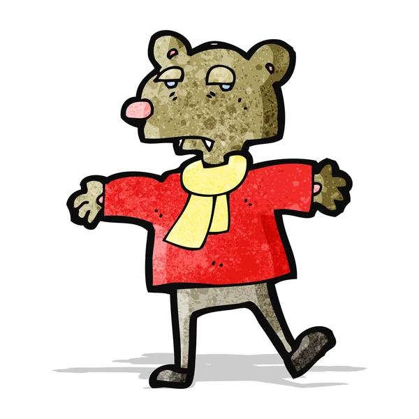 Мультяшный плюшевый мишка — стоковый вектор