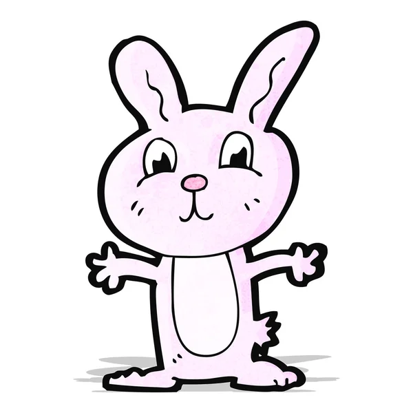 Мультфільм рожевий кролик — стоковий вектор