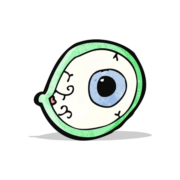 Spooky místico ojo de dibujos animados — Vector de stock