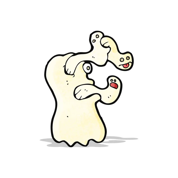 Spooky cartoon ghost — Stock Vector