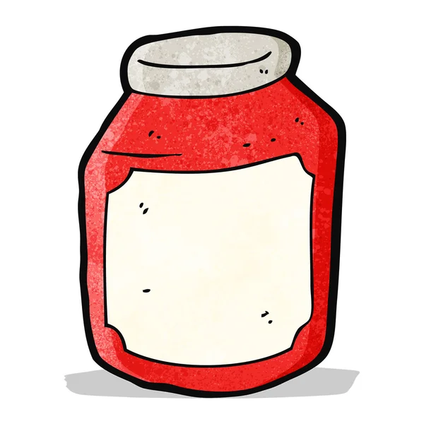 Cartoon jam jar — Stock Vector