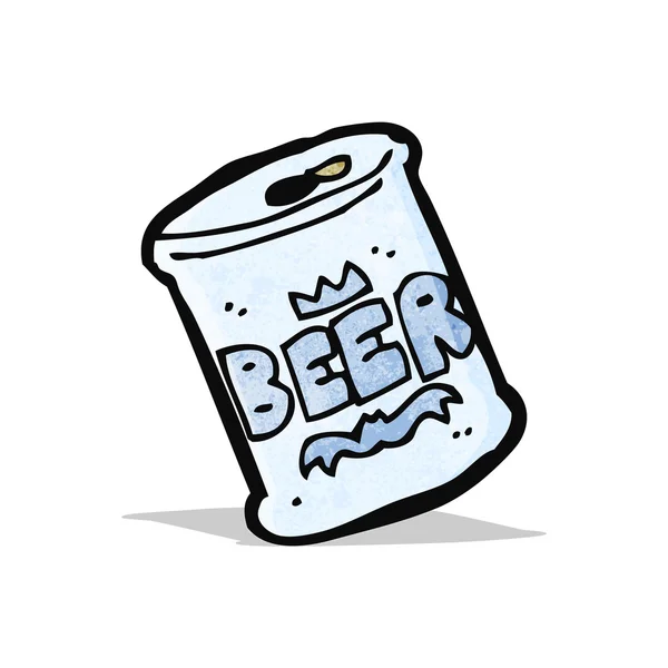 Cartoon-Dose Bier — Stockvektor