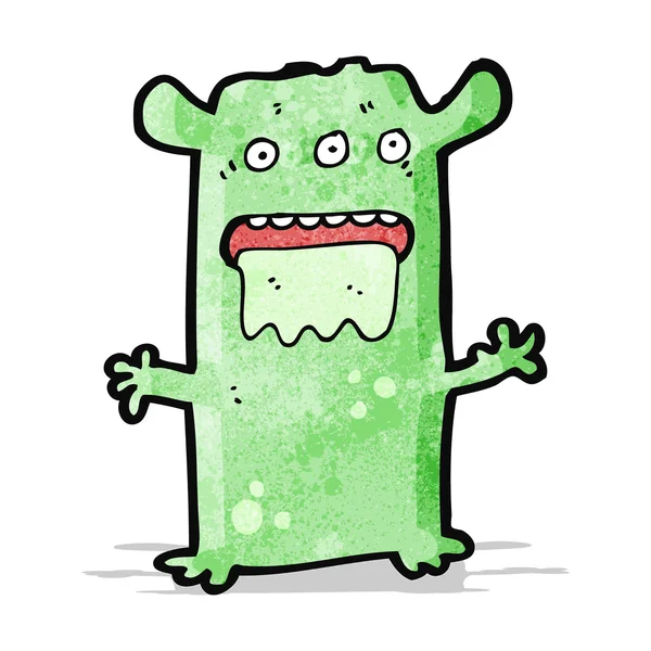 Cartoon bizarre buitenaardse monster — Stockvector