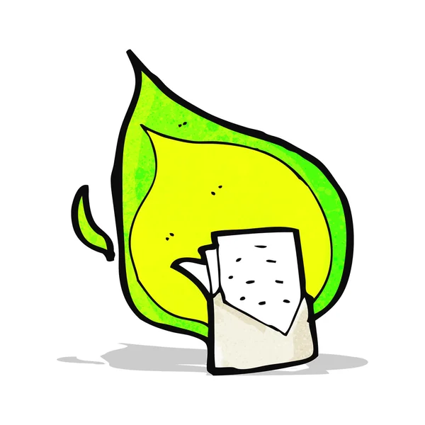 Karikatur flammender Brief — Stockvektor