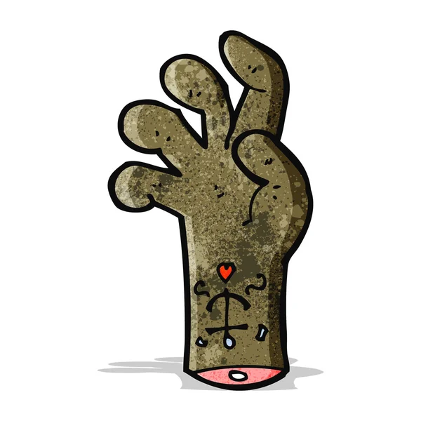 Cartoon Zombie Hand — Stockvektor