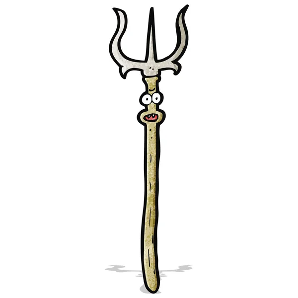 Cartoon trident illustration — Stock vektor