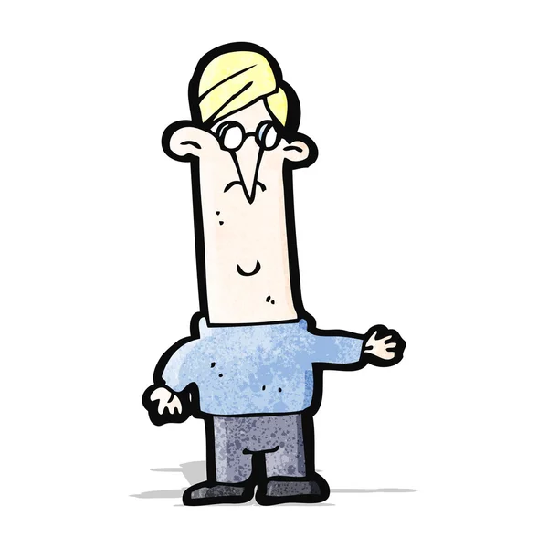 Cartoon lelijke man — Stockvector