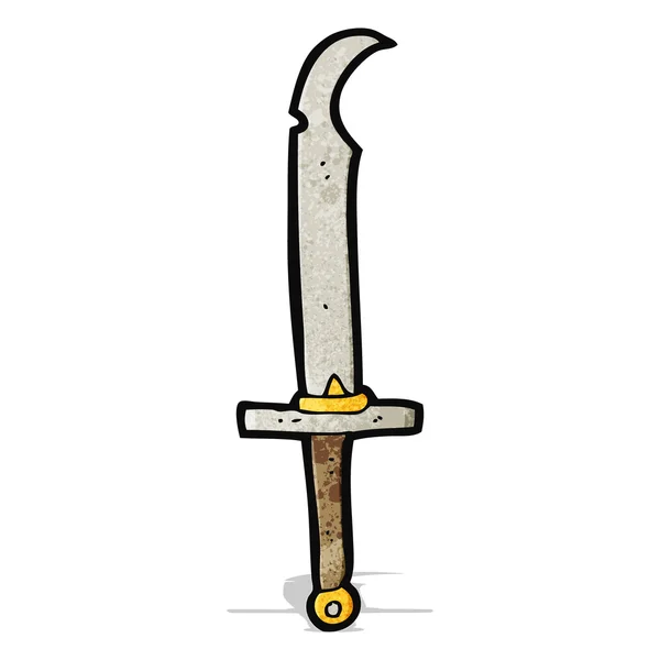 Espada de dibujos animados — Vector de stock