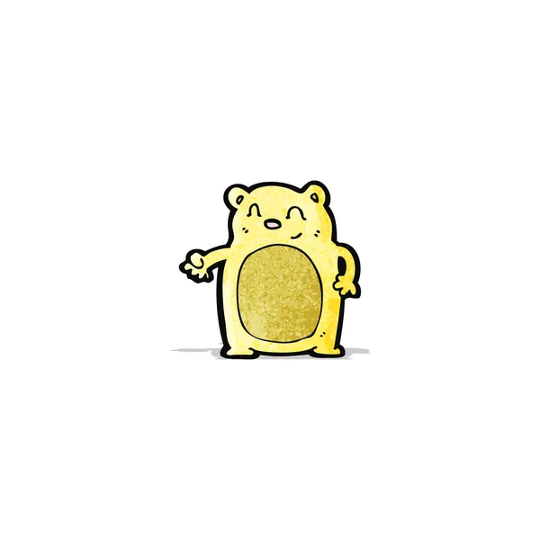 Cartone animato piccolo orsacchiotto — Vettoriale Stock