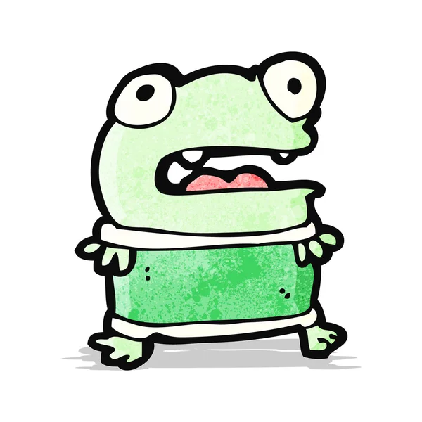 Funny little frog cartoon — Stock vektor