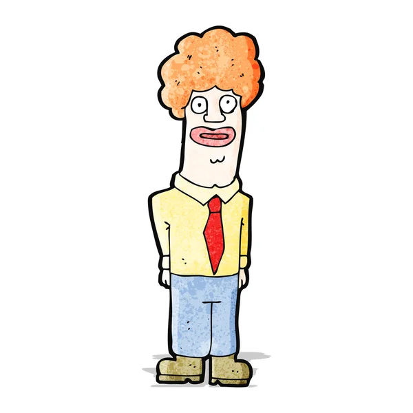 Grappige cartoon office man — Stockvector