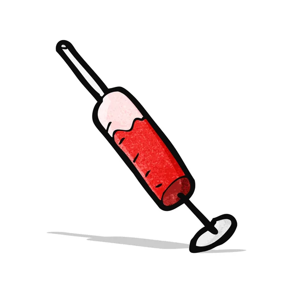 注射器で血を漫画 — ストックベクタ