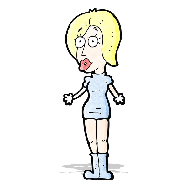 Cartoon blond sjuksköterska — Stock vektor