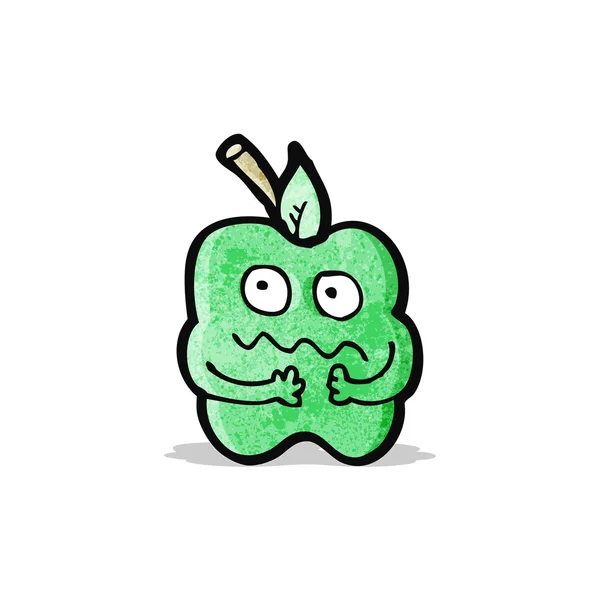 Divertida manzana de dibujos animados — Archivo Imágenes Vectoriales