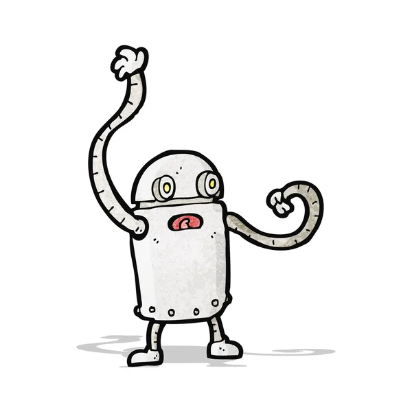 Pequeño robot de dibujos animados — Vector de stock