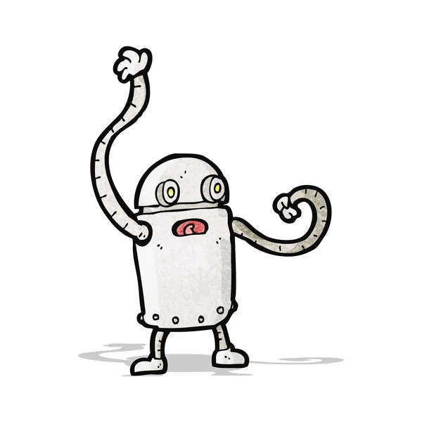 Pequeño robot de dibujos animados — Archivo Imágenes Vectoriales